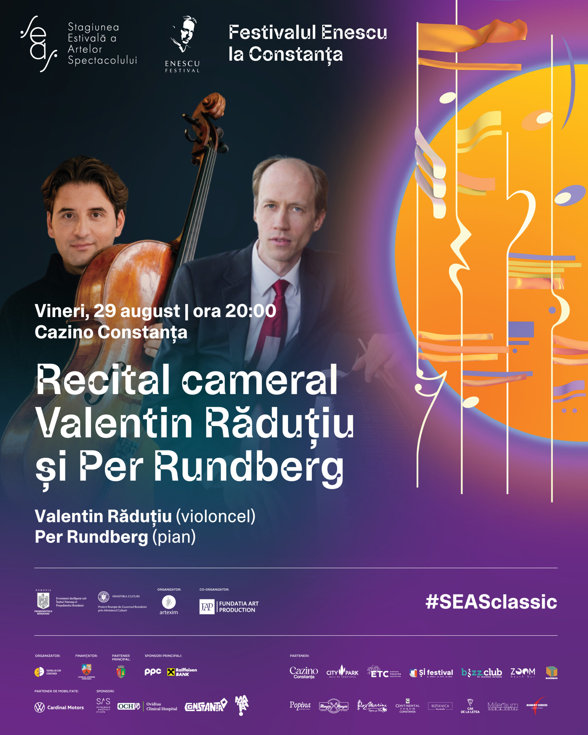Festivalul Enescu & SEAS: Recital Cameral Valentin Răduțiu şi Per Rundberg